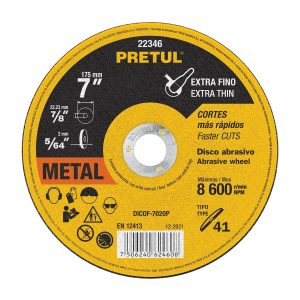 Disco Corte Metal Extrafino 7 1.8mm (22346) PRETUL