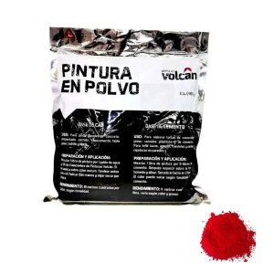 Pintura en Polvo EL Volcan Rojo Obscuro